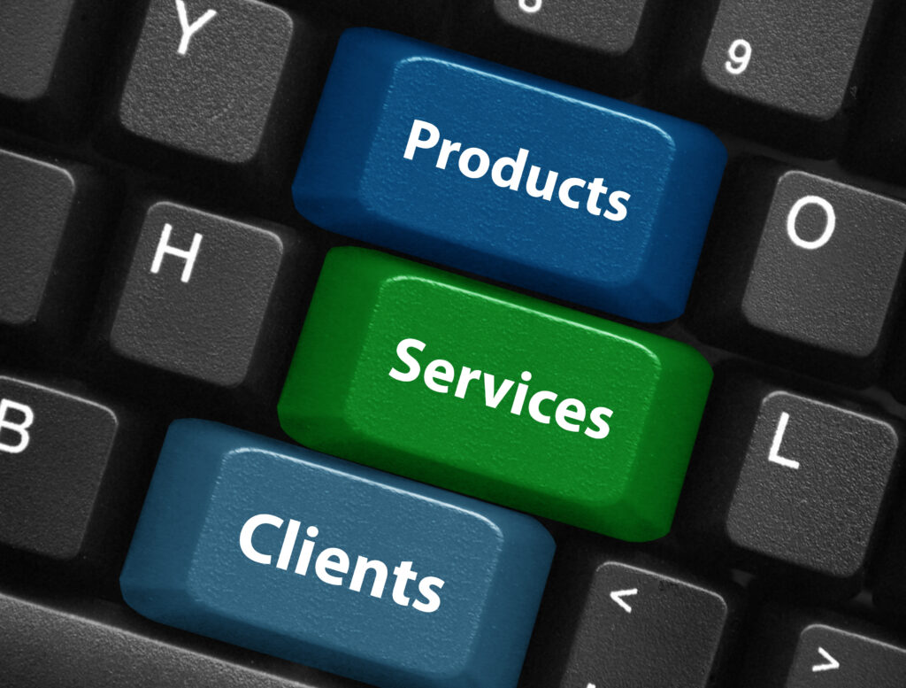 products services clients keys (catalogue search buttons)